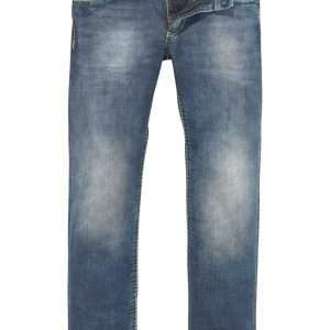 Proste dżinsy CAMP DAVID NI:CO:R611 z charakterystycznymi przeszyciami w kolorze niebieskim, używane, W36xL32