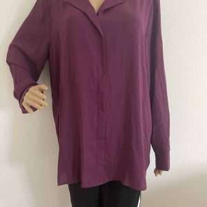 Blusa informal Aniston, cassis, talla 46