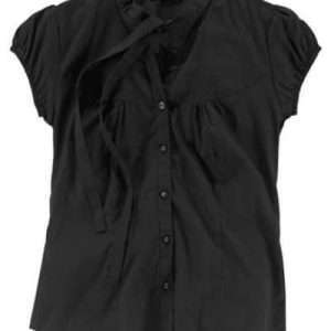 Bluzka z kokardą AJC w kolorze czarnym, rozmiar 36