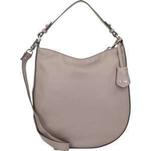 Sac à bandoulière Abro 'Adria' en cuir, couleur zinc