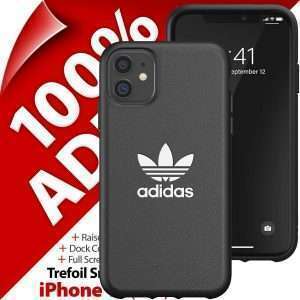 Adidas Originals Trefoil Snap Case Slim Cover für Apple iPhone 11 (6.1") Schwarz
