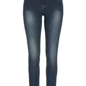 Джинсы-скинни с высокой талией Arizona SHAPING, темно-синие, б/у, размер 38