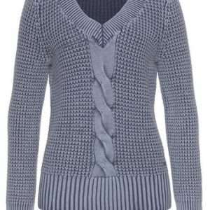 Вязаный джемпер Arizona в светлых и темных тонах, в синем цвете, размер 44/46