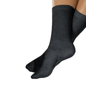 Avena-Chaussettes de confort en coton 2 paires Anthracite, taille 36-38