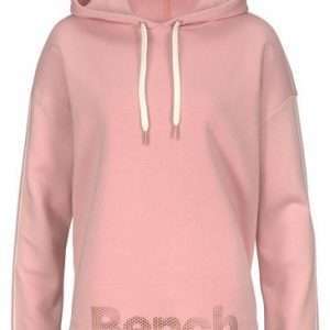 Banco. Sudadera con capucha y estampado brillante, en rosa ahumado, talla 40/42.