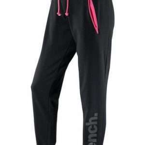 Bank. Relaxte broek met contrasterende kleurdetails, in zwart, maat 36/38