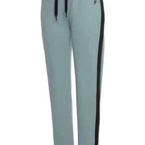 Bank. Sweatbroek met zijstrepen en rechte pijp, in mintzwart, maat 36/38