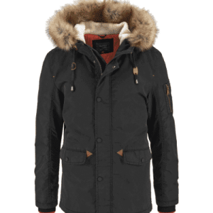 Blend herenparka, in zwart, maat 44/46