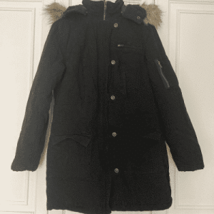 Boysen's Parka aus robuster Canvas-Baumwolle, in Schwarz, Größe 36
