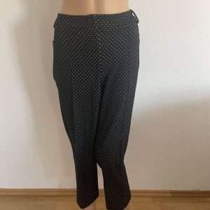 Bruno Banani patterned pleated jersey trousers, in black, white, size 42