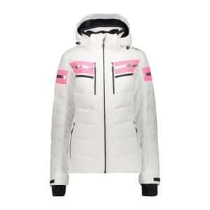 Giacca da sci CMP Zip Hood, in bianco, taglia 42