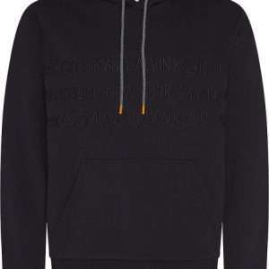 Felpa con cappuccio Calvin Klein con ricamo, colore nero, taglia XXL