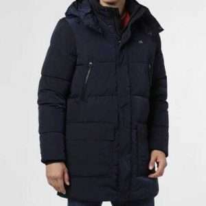 Calvin Klein Steppjacke CRINKLE NYLON LONG LENGTH JACKET, in Blau, Größe M