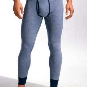 Clipper Exclusive long johns, in denim blue, mottled, size 5