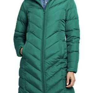 Piumino da donna con cappuccio, in taglia petite, Bright Evergreen, taglia M/P