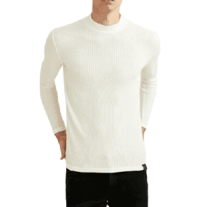 Camicia DeFacto a maniche lunghe da uomo, Young Sweat Basic, slim fit, ecru, taglia 3XL