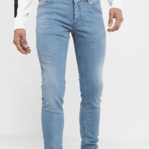 Diesel SLEENKER - Herren Jeans Slim Fit 086ak, blue bleached, Größe W34/L32