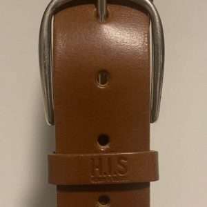 Cintura in pelle H.I.S. color cognac, taglia 105