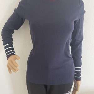 Koszula z długim rękawem edc by Esprit w kolorze granatowym, rozmiar S