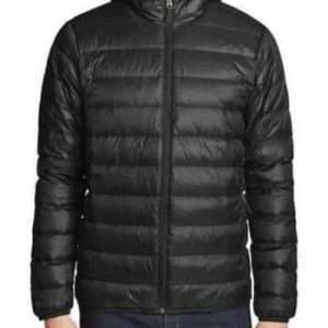 Eddie Bauer Cirruslite classic heren donsjack met capuchon, zwart, maat M