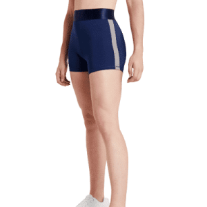 Even&Odd active - Tights, shorts, short sports pants for women, blue/silver, size M