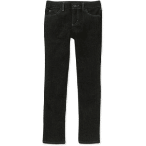 Faded Glory - Джинсы скинни для девочек в черном цвете, стрейч, размер 158