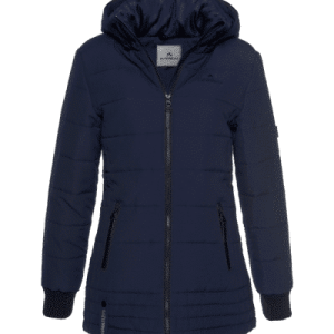 Chaqueta acolchada ALPENBLITZ flock swirl, en azul marino, talla 50
