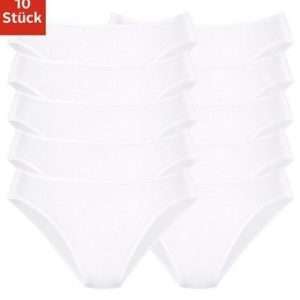 Slip bikini Go in in confezione da 10, in bianco, taglia 48/50