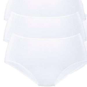 Slip hipster Go in in confezione da 3, in bianco, taglia 44/46