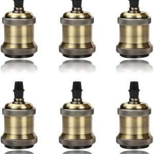 GreenSun LED Lighting 6 X Edison Douille E27