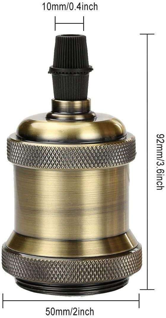 GreenSun LED Lighting 6 X Edison Lampenfassung E27 Fassung – Bild 7