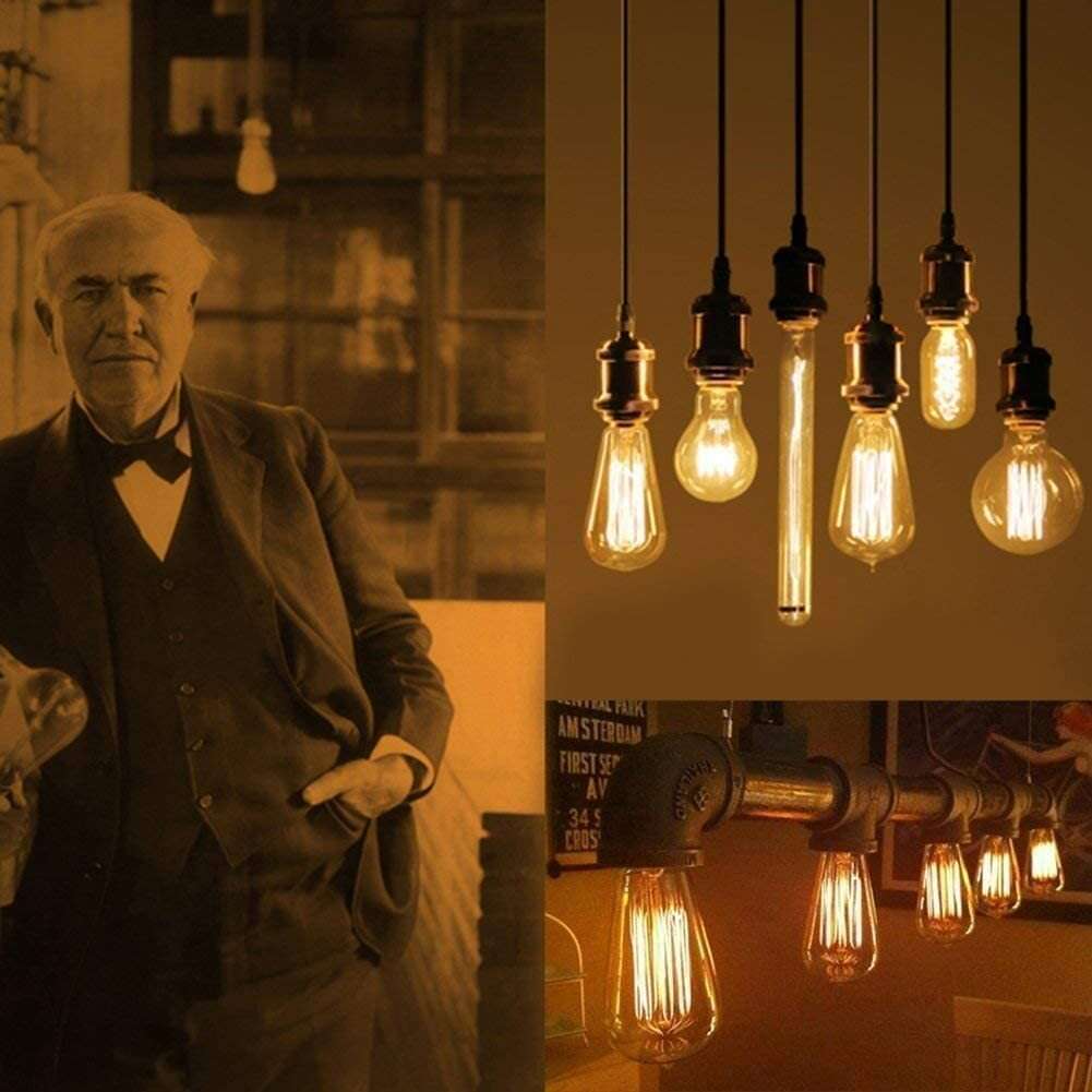 GreenSun LED Lighting 6 X Edison Lampenfassung E27 Fassung – Bild 3