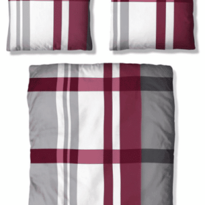 H.I.S. Sweta beddengoed, 2-delig, in berry, 135cm x 200cm / 80cm x 80cm