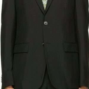 Harmony blazer homme "Victor" en laine & mohair, noir, taille 44
