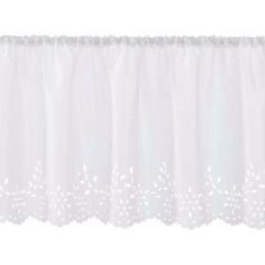 Home affaire Scheibengardine Neapel, 1 Stk, in Seidenoptik, Weiß, Größe 120cmx60cm