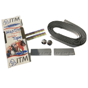 Изолента для руля ITM толщиной 2 мм серого цвета, изолента для руля Nastro Manubrio с логотипом