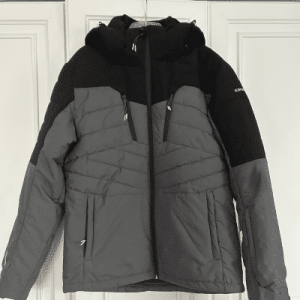 Chaqueta de invierno Icepeak para hombre, chaqueta acolchada, en gris-negro, talla 50