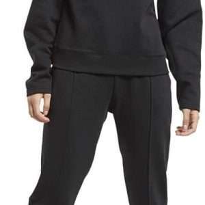 Reebok Jogginganzug mit linearem Reebok Logo , in Schwarz / Weiß, Größe M