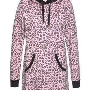 Платье KangaROOS с рисунком гепарда, розовое, черное, размер 44/46