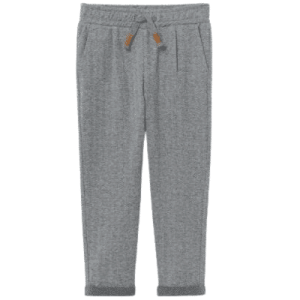 Kinder/Baby Jerseyjoggers in Grau mit Fischgrätmuster Größe 104