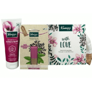 Kneipp gift set - With Love - natural hand cream and lip care + bag