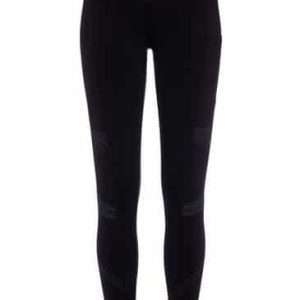 LASCANA ACTIVE leggings with reflective print, in black, size 32/34