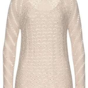 LASCANA Ajourpullover, in Sand, Größe 40/42