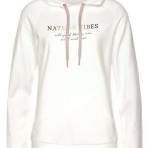 LASCANA Hoodie mit Kängurutasche, in Creme, Größe 32/34