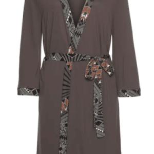 LASCANA Kimono mit Bindegürtel, in Braun, Größe 36/38