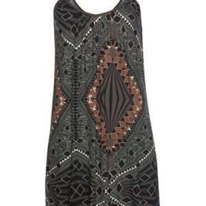 LASCANA negligee with ethnic pattern, in brown, patterned, size 40/42