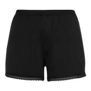 LASCANA pantalón corto de pijama con ribete de encaje, en negro, talla 32/34