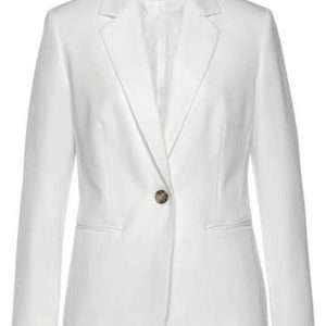 LASCANA classic short blazer, in white, size 40