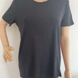 Lascana basic round neck shirt, in black, size 48/50