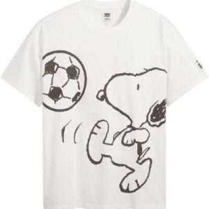 Levi's x Peanuts Graphic Relaxed Oversized Snoopy, in bianco e nero, taglia M